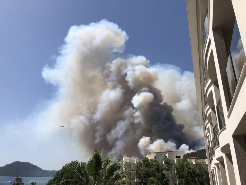 Marmaris’te orman yangını!