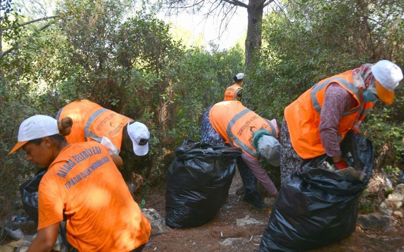 İzmir Aliağa’da ormanlık alanlarda hummalı çalışma