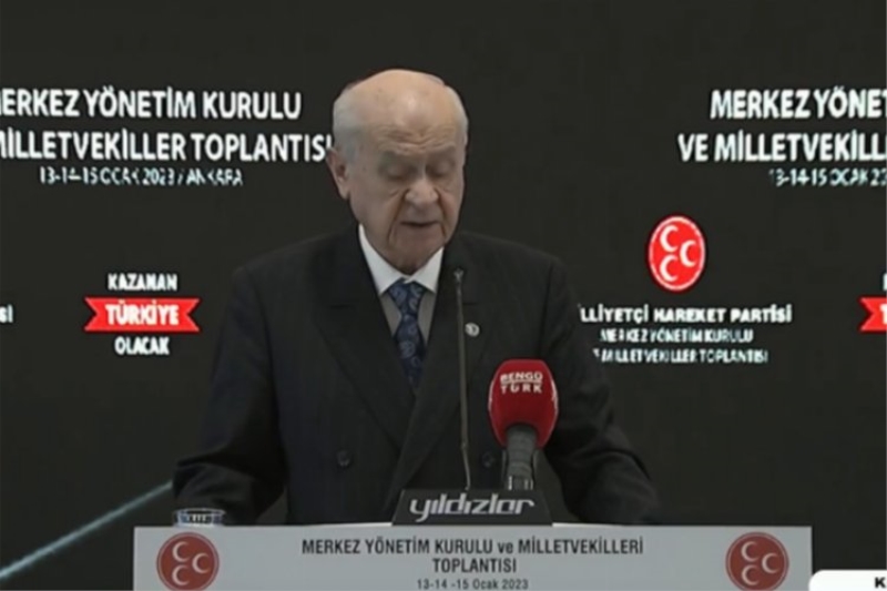 Seçim startını veren Bahçeli: Milim de olsa taviz vermeyiz