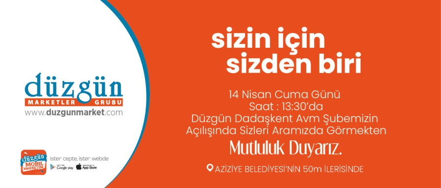 DÜZGÜN MARKET HEDEF BÜYÜTÜYOR