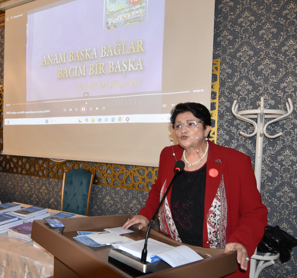 Şair ve Yazar Zekiye Çomaklı’nın  ‘’ Erzurum Ağzı, Dadaşın Sözü Türkçenin Özü’’isimli kitabı okurlarla buluştu