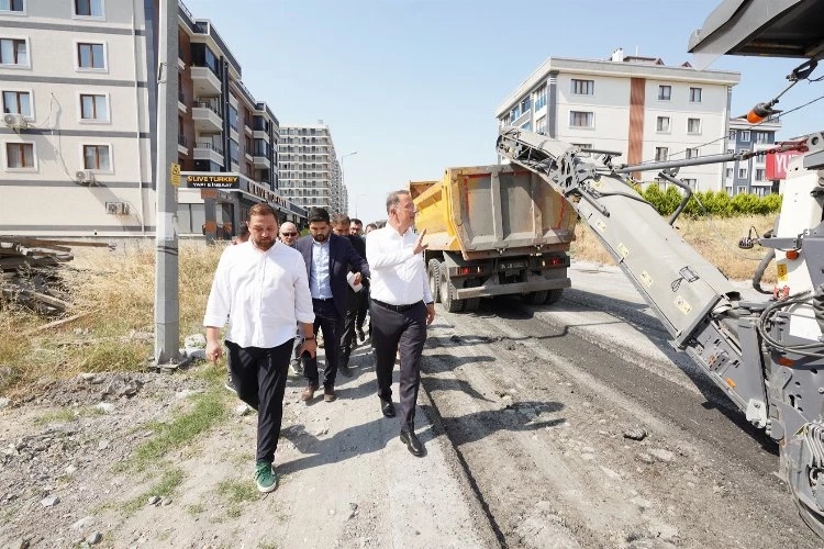 Başkan Çalık çalışmaları yerinde inceledi