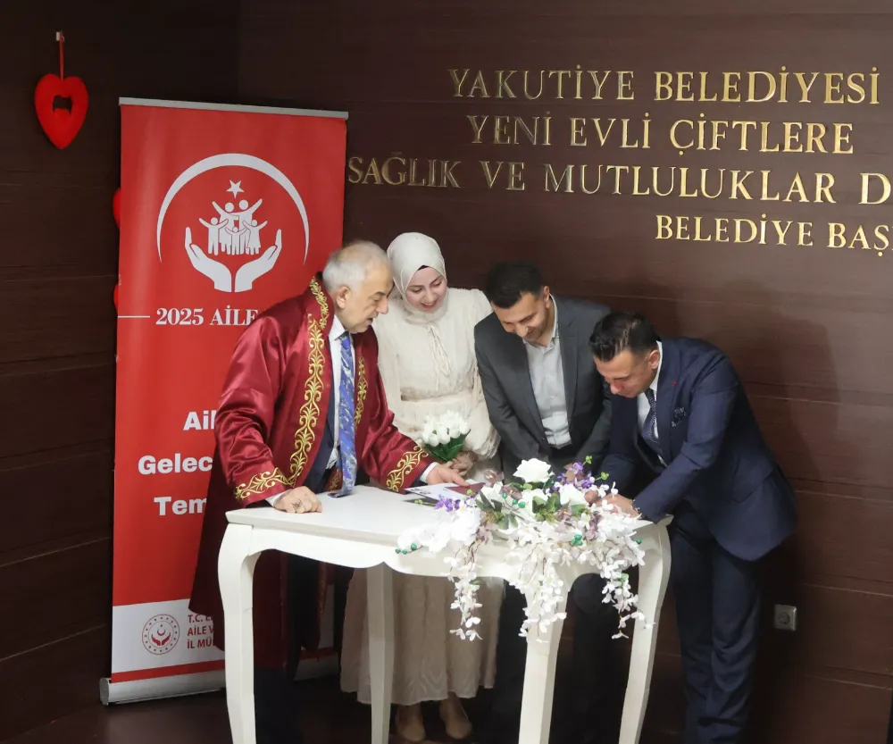 Erzurum’da Aile Yılına Özel Nikah Töreni
