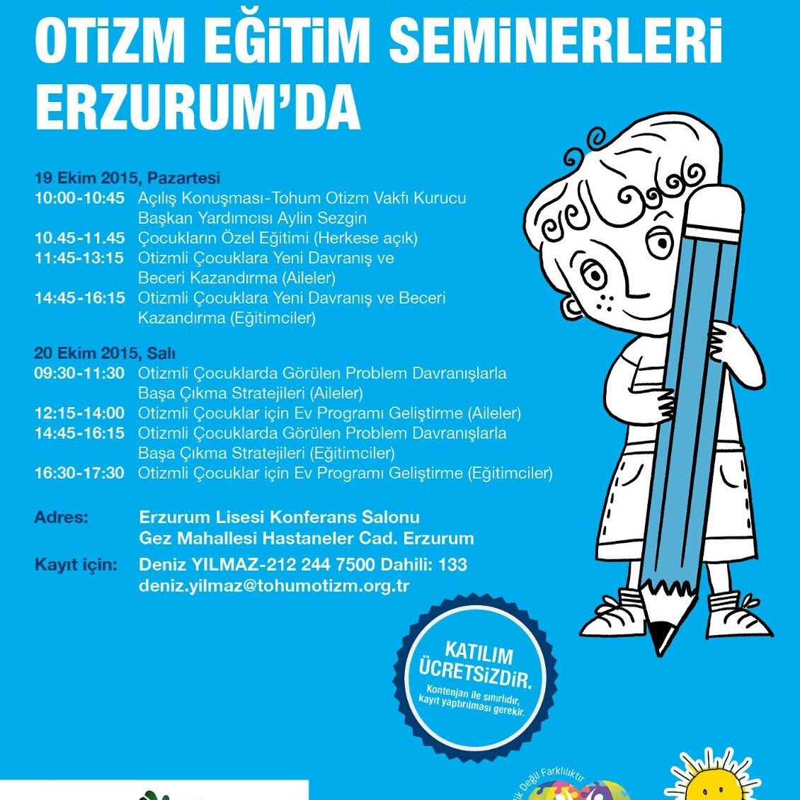 OTİZM SEMİNERLERİ ERZURUM?DA