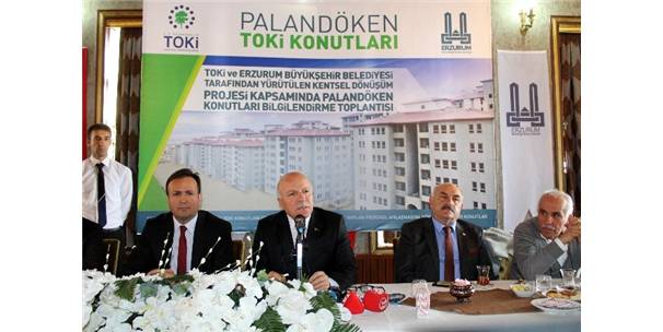 BAŞKAN SEKMEN, PALANDÖKEN TOKİ KONUTLARINI TANITTI