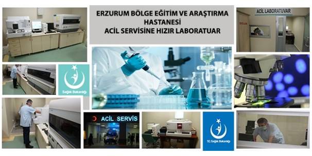 ERZURUM BÖLGE EĞİTİM VE ARAŞTIRMA HASTANESİ ACİL SERVİSİNE HIZIR LABORATUVAR KURULDU