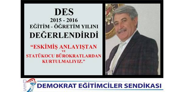 DES2015-2016 EĞİTİM-ÖĞRETİM YILINI DEĞERLENDİRDİ!