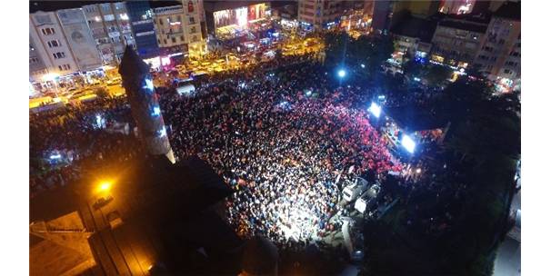 ERZURUM?DA DRONE GÖRÜNTÜLERİYLE MAHŞERİ KALABALIK