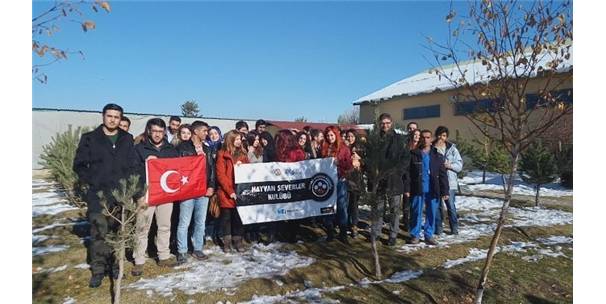 Atatürk Üniversitesi Hayvan Severler Kulübü`nden Hayvan Barınağına Ziyaret