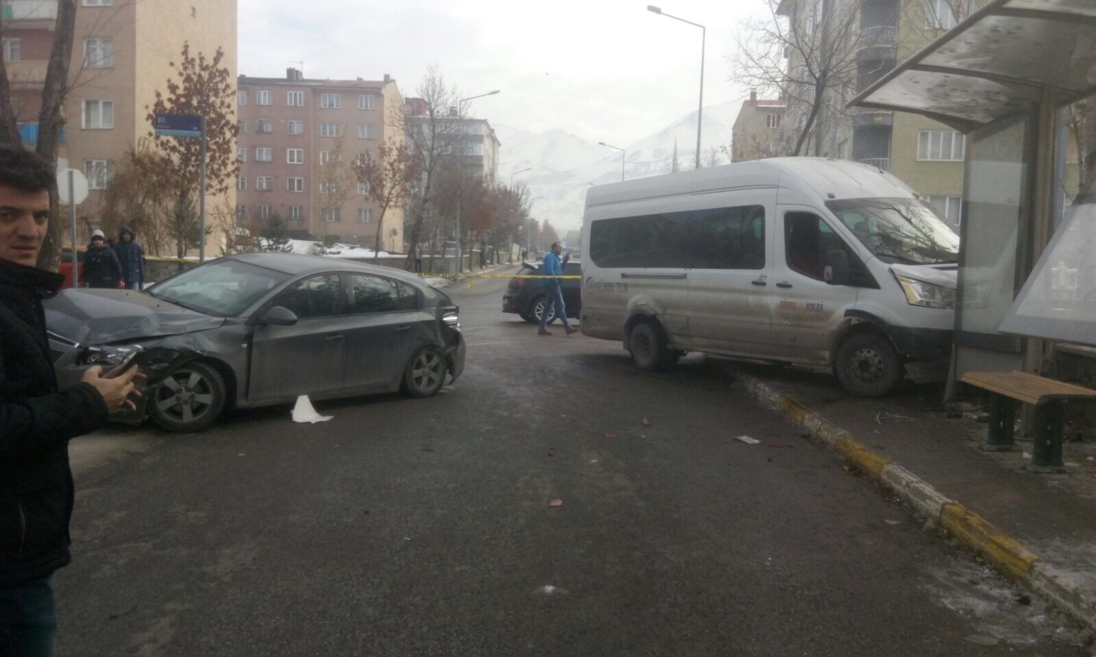 Erzurum Öğrenci Servisleri ve Personel Taşıyıcılar Derneğinden kaza açıklaması