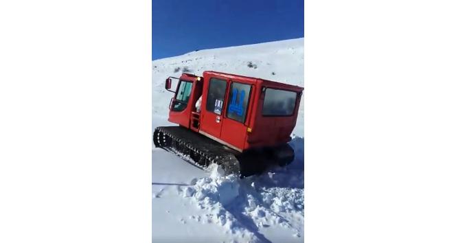 Erzurum?da snowtracklı karne yolculuğu