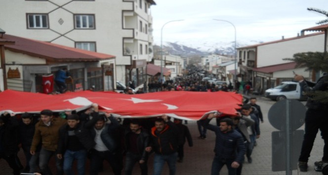 Narman?da ?Zeytin Dalı Harekatına? destek yürüyüşü