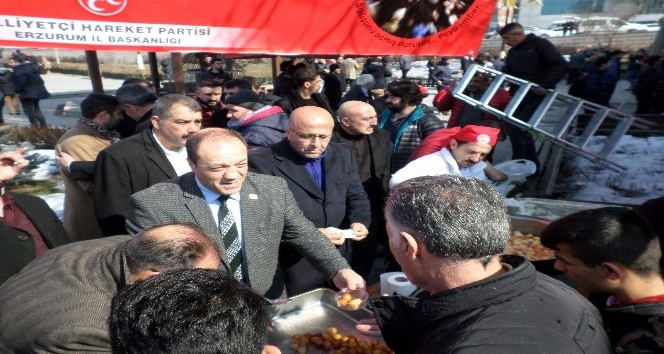 MHP Erzurum İl Başkanlığı Afrin ve tüm vatan şehitleri için Fatiha?da buluştu.