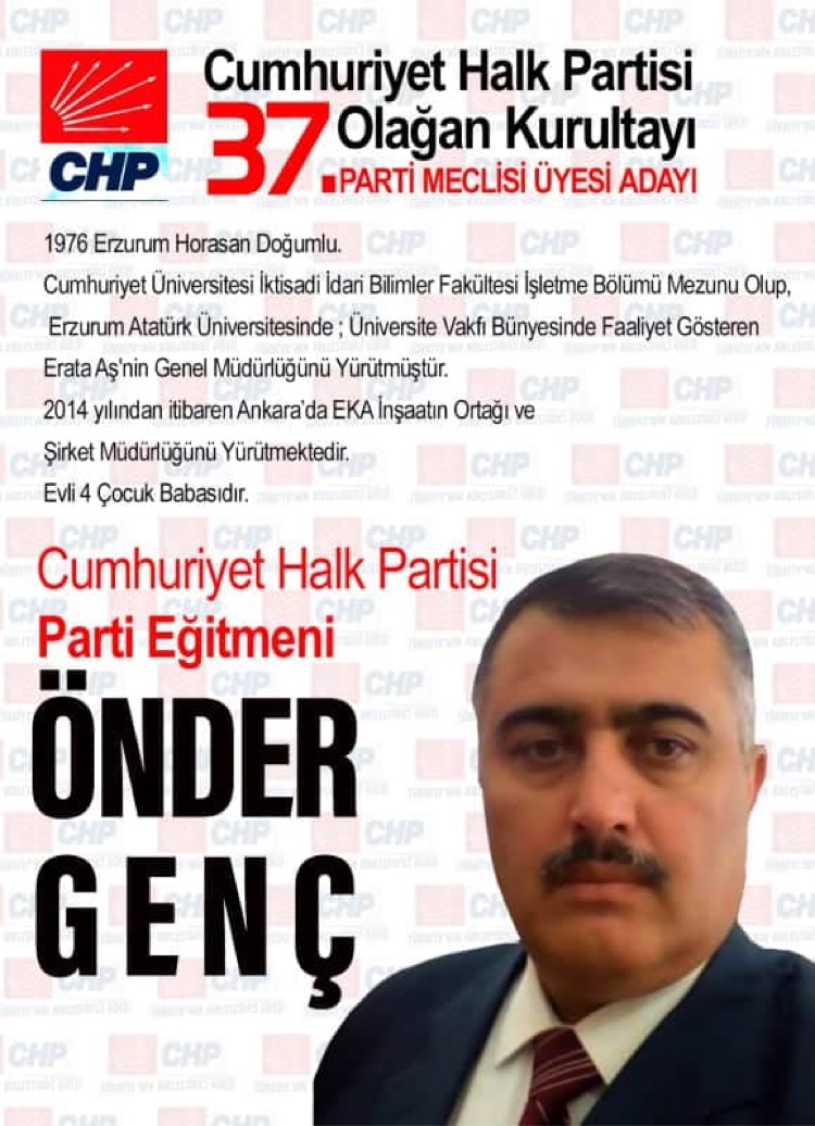 CHPLİ GENÇ CHP PARTİ MECLİS ÜYESİ ADAYI OLDU